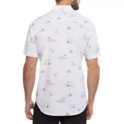 Men's TravisMathew Lounge Town Button-Up Shirt -The North Face Shop 19038841973 1