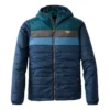 L.L.Bean Men's L.L. Bean Mountain Classic Puffer Hooded Colorblock Jacket -The North Face Shop 19522749687