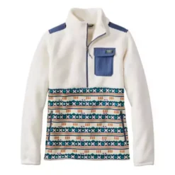 L.L.Bean Women's L.L. Bean Fleece Sherpa Hybrid Pullover Sweater