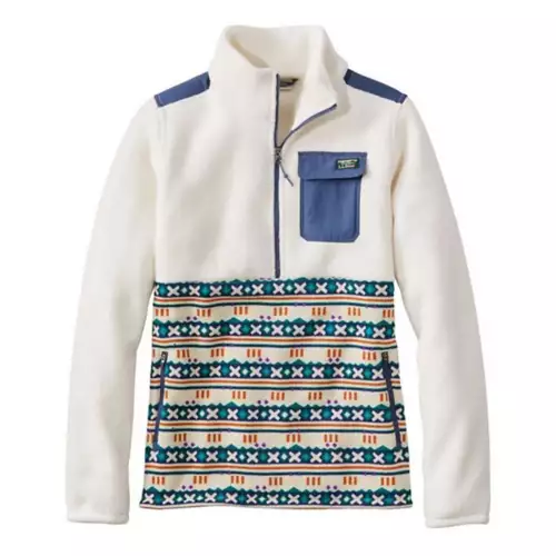 L.L.Bean Women's L.L. Bean Fleece Sherpa Hybrid Pullover Sweater 4 L.L.Bean Women's L.L. Bean Fleece Sherpa Hybrid Pullover Sweater - Image 2