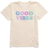 Women's Life Is Good Good Vibes Crusher-Lite Tee -The North Face Shop 19535743622