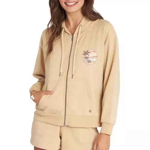 Women's Roxy Evening Hike Full Zip Hoodie 3 Women's Roxy Evening Hike Full Zip Hoodie