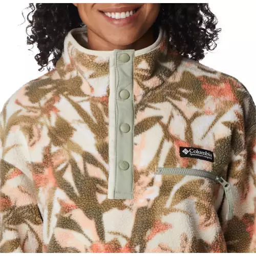 Women's Columbia Helvetia Cropped 1/2 Snapped Fleece Pullover 5 Women's Columbia Helvetia Cropped 1/2 Snapped Fleece Pullover - Image 3