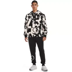 Men's Under Armour Fleece Macro Branded Hoodie -The North Face Shop 19603960069 4