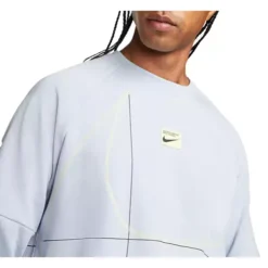 Men's Nike Long-Sleeve Fleece Fitness Crewneck Sweatshirt -The North Face Shop 19615073787 2