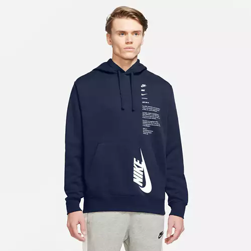 Men's Nike Club Fleece Plus Brshed-Back Hoodie 3 Men's Nike Club Fleece Plus Brshed-Back Hoodie