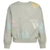 Girls' Adidas Aop Print Crewneck Sweatshirt -The North Face Shop 19621907578