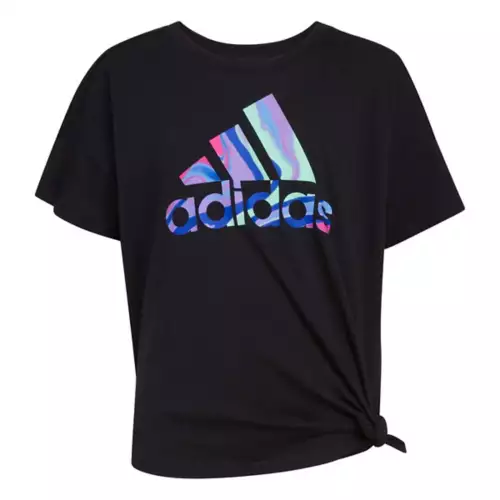 Toddler Girls' Adidas Loose Tie-Front T-Shirt 3 Toddler Girls' Adidas Loose Tie-Front T-Shirt