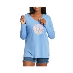 Women's Life Is Good Tie Dye Daisy Hoodie
