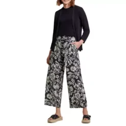 Women's Tribal Printed Pull-On Belted Pants