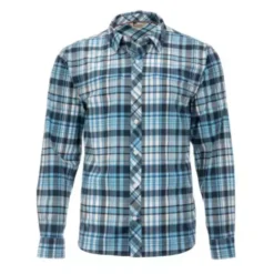 Men's Simms Stone Cold Plaid Long Sleeve Shirt