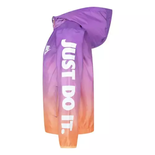 Girls' Nike Printed "Just Do It" Windrunner Jacket 8 Girls' Nike Printed "Just Do It" Windrunner Jacket - Image 6